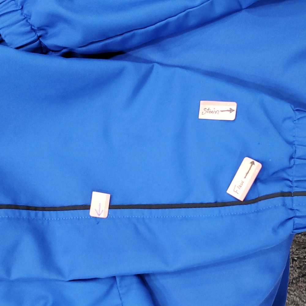 Timberland Mountain Athletics jacket men's medium blue mesh lined FLAWS - Picture 16 of 16